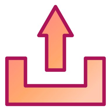 Yükle. Web simgesi basit illüstrasyon