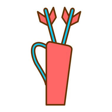 İzole edilmiş spor objesi ve kamp ikonu. Web ve mobil ögesi.