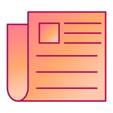 belge simgesi vektör illüstrasyonu