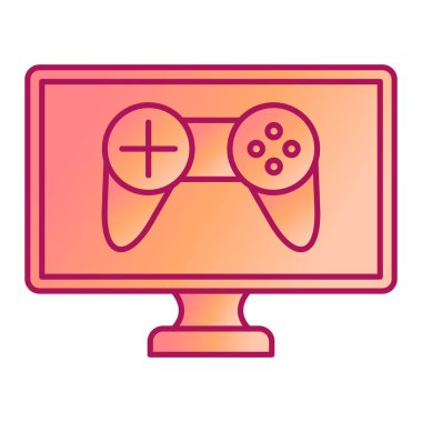 Video oyunu konsolu vektör illüstrasyon tasarımı