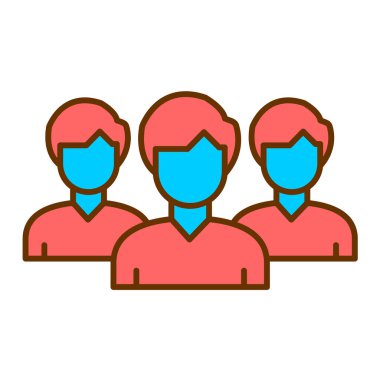 İnsanlar simge vektör illüstrasyon tasarımını avatarlar