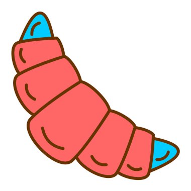 Ay çöreği. Web simgesi vektör illüstrasyonu