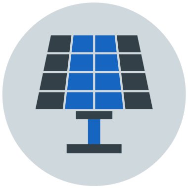 Güneş paneli. Basit resimleme