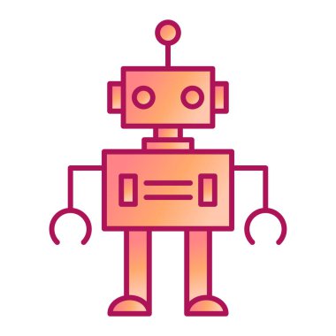 robot ikon vektör illüstrasyonu