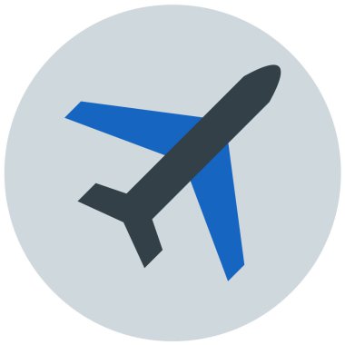 Uçak. Web simgesi basit illüstrasyon