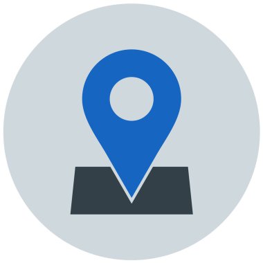 konum. Web simgesi basit illüstrasyon