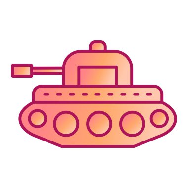 Tank ikonu vektör illüstrasyonu