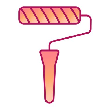 Boya fırçası ikonu. vektör illüstrasyonu