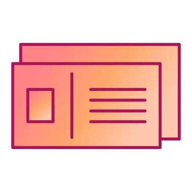 Zarf simgesinin vektör illüstrasyonu