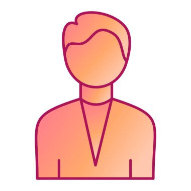 avatar. Web simgesi basit illüstrasyon