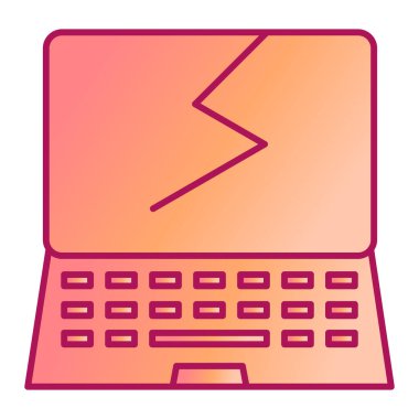 dizüstü bilgisayar simgesi. Web tasarımı için masaüstü pc vektör simgelerinin düz çizimi