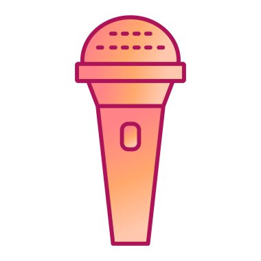 mikrofon simgesi. vektör illüstrasyonu