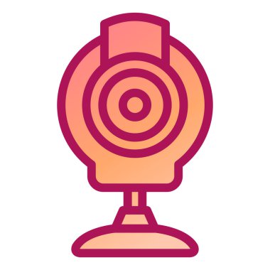 Web kamerası. Web simgesi basit illüstrasyon