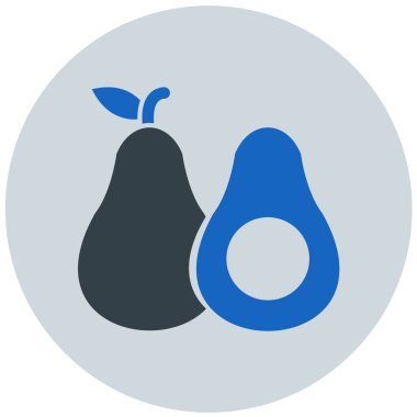 meyve ve sebze ikonu, organik gıda konsepti 