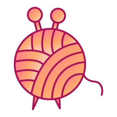 Örgü modern simge vektör çizimi 