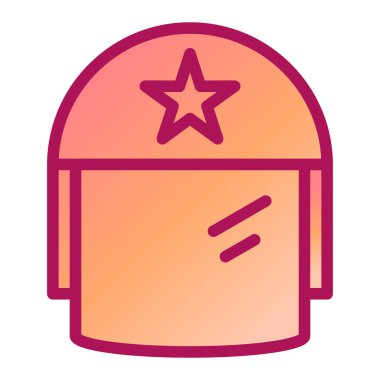 polis modern simge vektör illüstrasyonu 