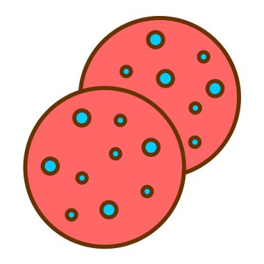 Kurabiye. Web simgesi basit tasarım