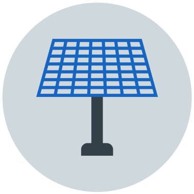 Güneş paneli. Basit resimleme