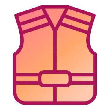 Yelek. Web simgesi basit illüstrasyon