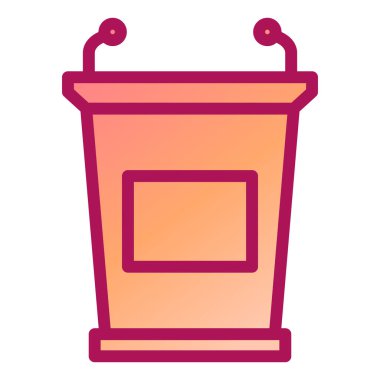 Bir kova simgesinin vektör illüstrasyonu