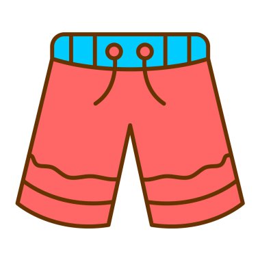 Şort. Web simgesi basit illüstrasyon