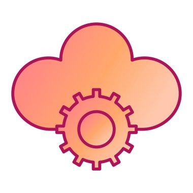 Bulut hesaplama teknolojisi vektör çizimi