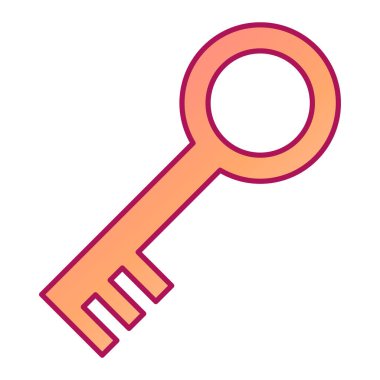 anahtar vektör ince çizgi simgesi