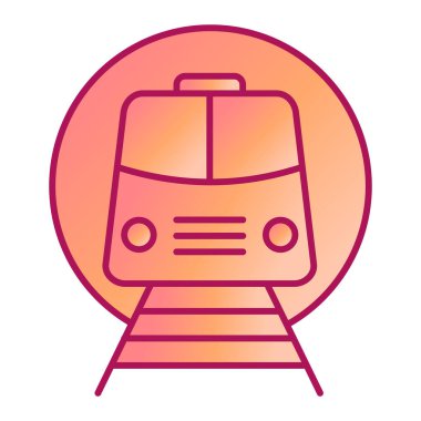 tren modern simge vektör illüstrasyonu