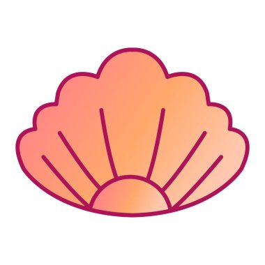 deniz kabuğu ikonu vektör çizimi tasarımı