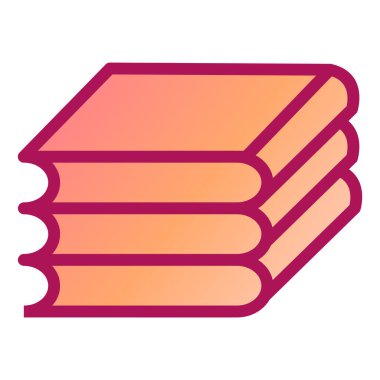 Kitap. Web simgesi basit illüstrasyon