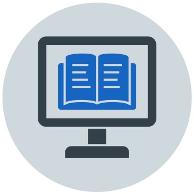 Kitap. Web simgesi basit illüstrasyon