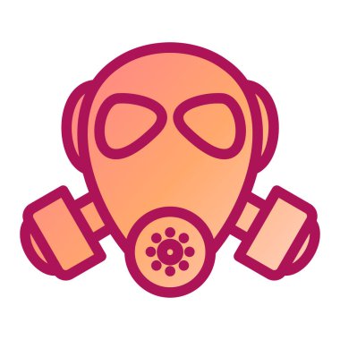 maske simgesi vektör illüstrasyonu