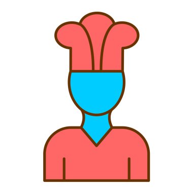 Şef Avatar simgesi vektör çizimi tasarımı