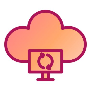 Bulut hesaplama. Web simgesi