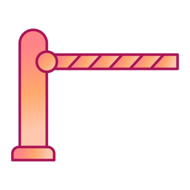 bariyer simgesi vektör illüstrasyonu