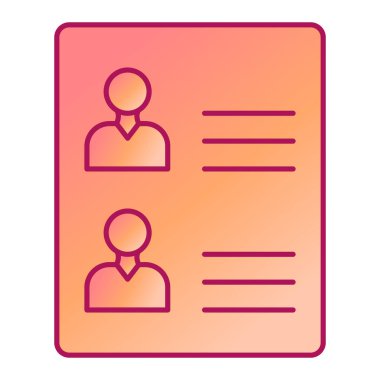 ID kart simgesi vektör illüstrasyonu