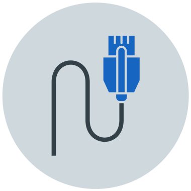 vektör usb kablo simgesi