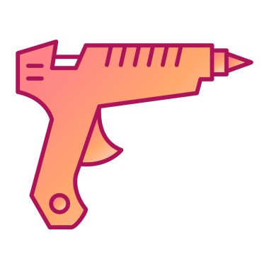 Yapıştırıcı Silahı modern ikon vektör çizimi 