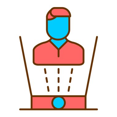 Hologram. Web simgesi basit illüstrasyon