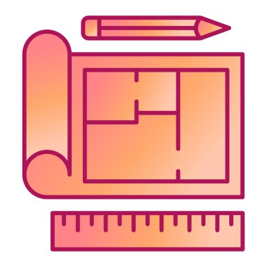 Kalem. Web simgesi basit illüstrasyon