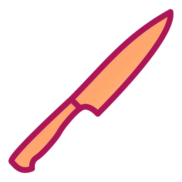 Икона Кухонного Ножа Простая Иллюстрация Векторных Иконок Вилочного Резака Веб — стоковый вектор