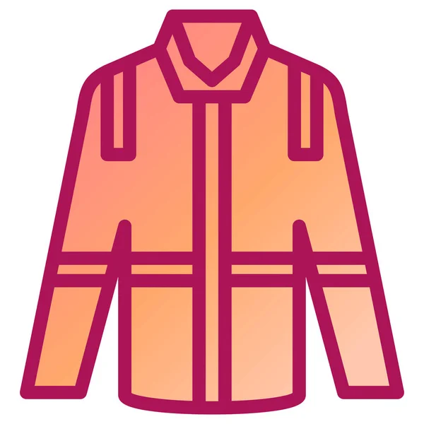 Chaqueta Icono Web Ilustración Simple — Archivo Imágenes Vectoriales