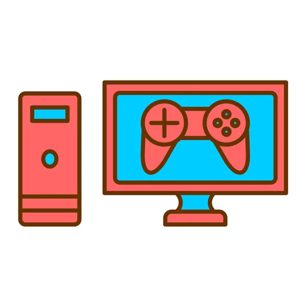 Video Game Console Icon Vector Illustration Design — Stock Vector