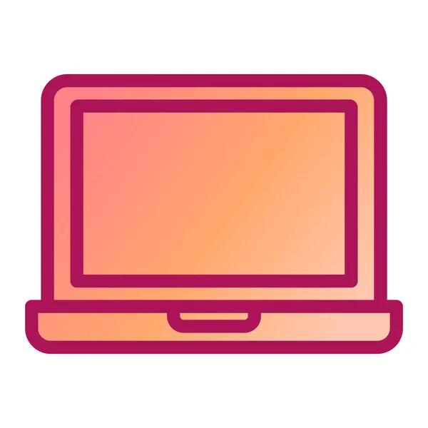 Illustration Des Laptop Icon Vektors — Stockvektor