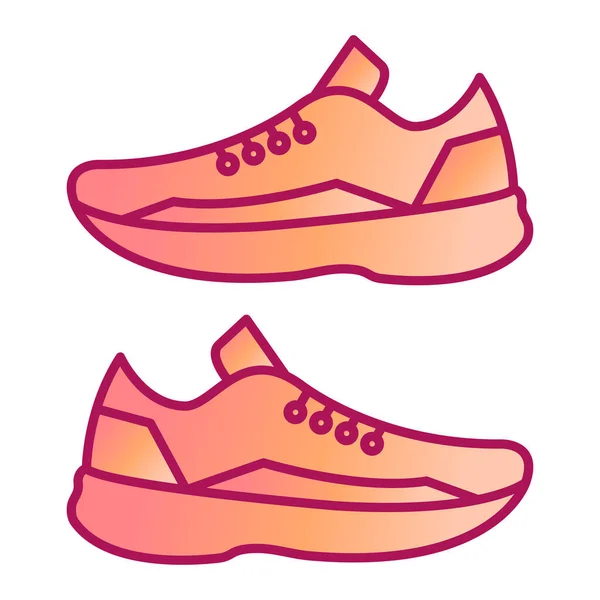 Icono Las Zapatillas Deporte Fitness Tema Diseño Aislado Ilustración Vectorial — Vector de stock