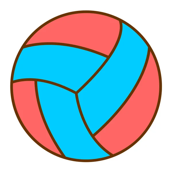 海滩球图标矢量插图 — 图库矢量图片