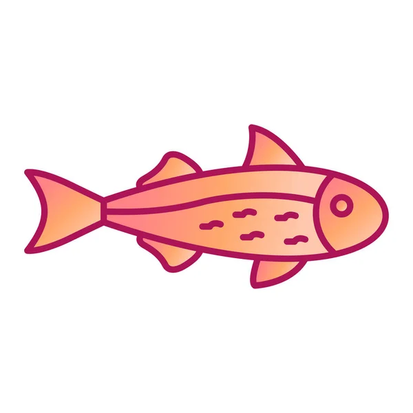 Icono Pescado Vector Ilustración Diseño Gráfico — Vector de stock