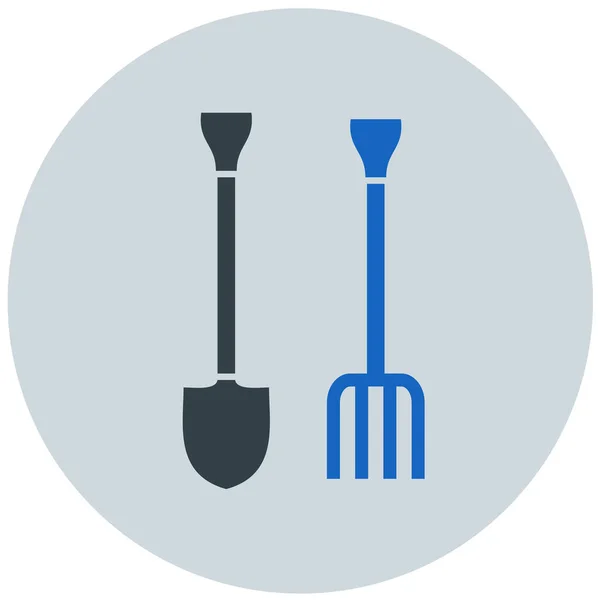 Shovel Web Icon Simple Design — Stock Vector