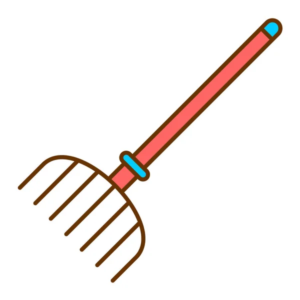 Rake Pictogram Vector Illustratie — Stockvector