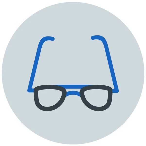 Gafas Icono Web Ilustración Simple — Vector de stock